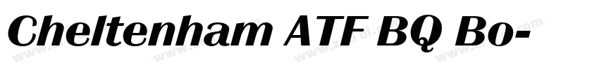Cheltenham ATF BQ Bo字体转换